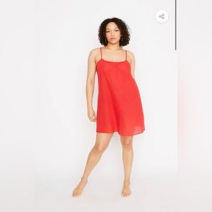 Loup charmant red mini slip dress